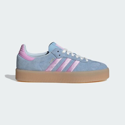 Adidas Women's Sambae Sneakers Shoes Clear Sky/Bliss Lilac/Gum JH8836 US 4-10