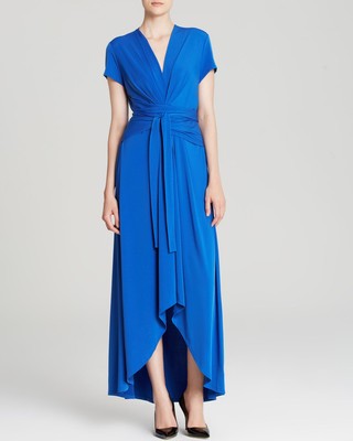 michael michael kors high low faux wrap dress