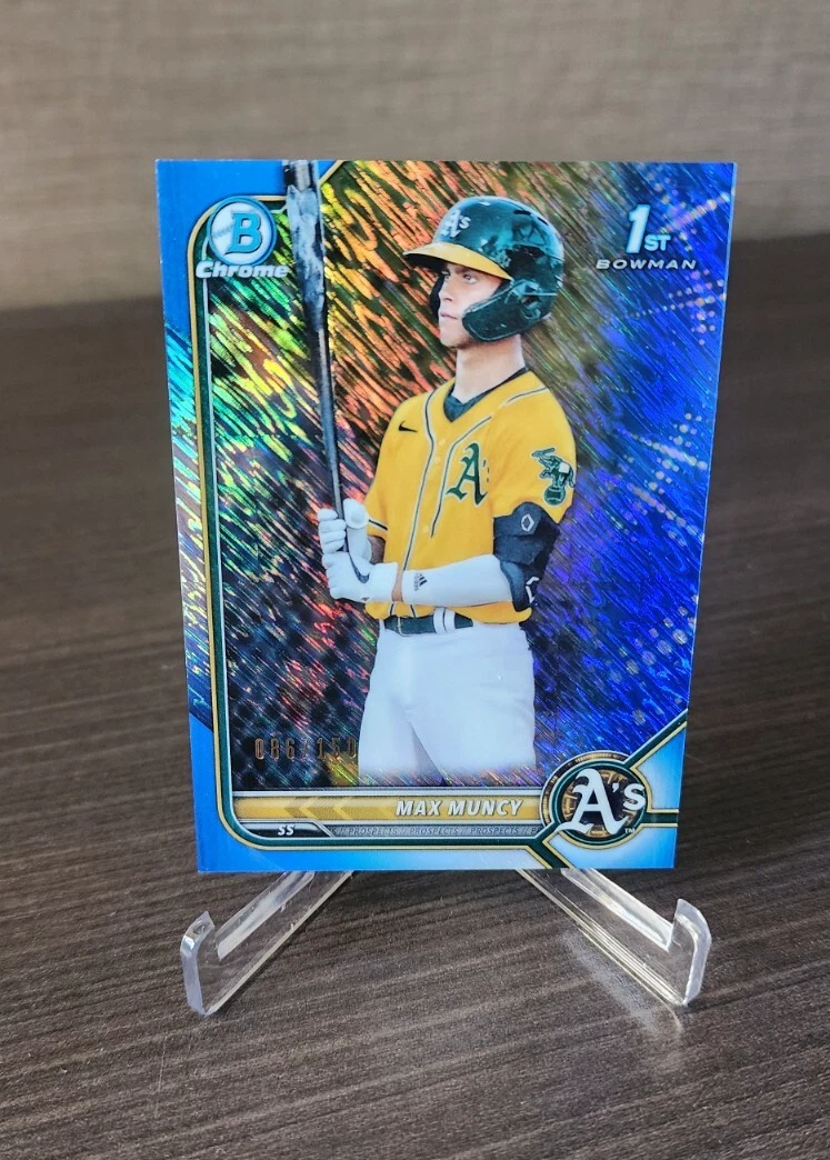 2022 Bowman Chrome Prospect Max Muncy #BCP-89 Blue Refractor /150
