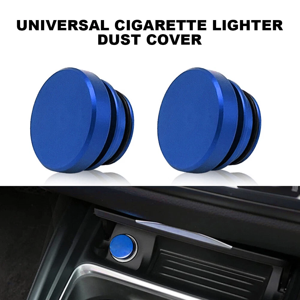 Ignition Cap Aluminum Alloy Cigarette Lighter Plugs Cover for Most Cars