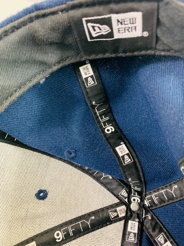 Seattle Seahawks New Era navy polyester snap back baseball cap hat - Picture 9 of 11