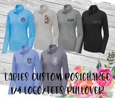 Ink Stitch Design Your Own Custom Logo Texts Stitching Ladies Quarter Zip Up