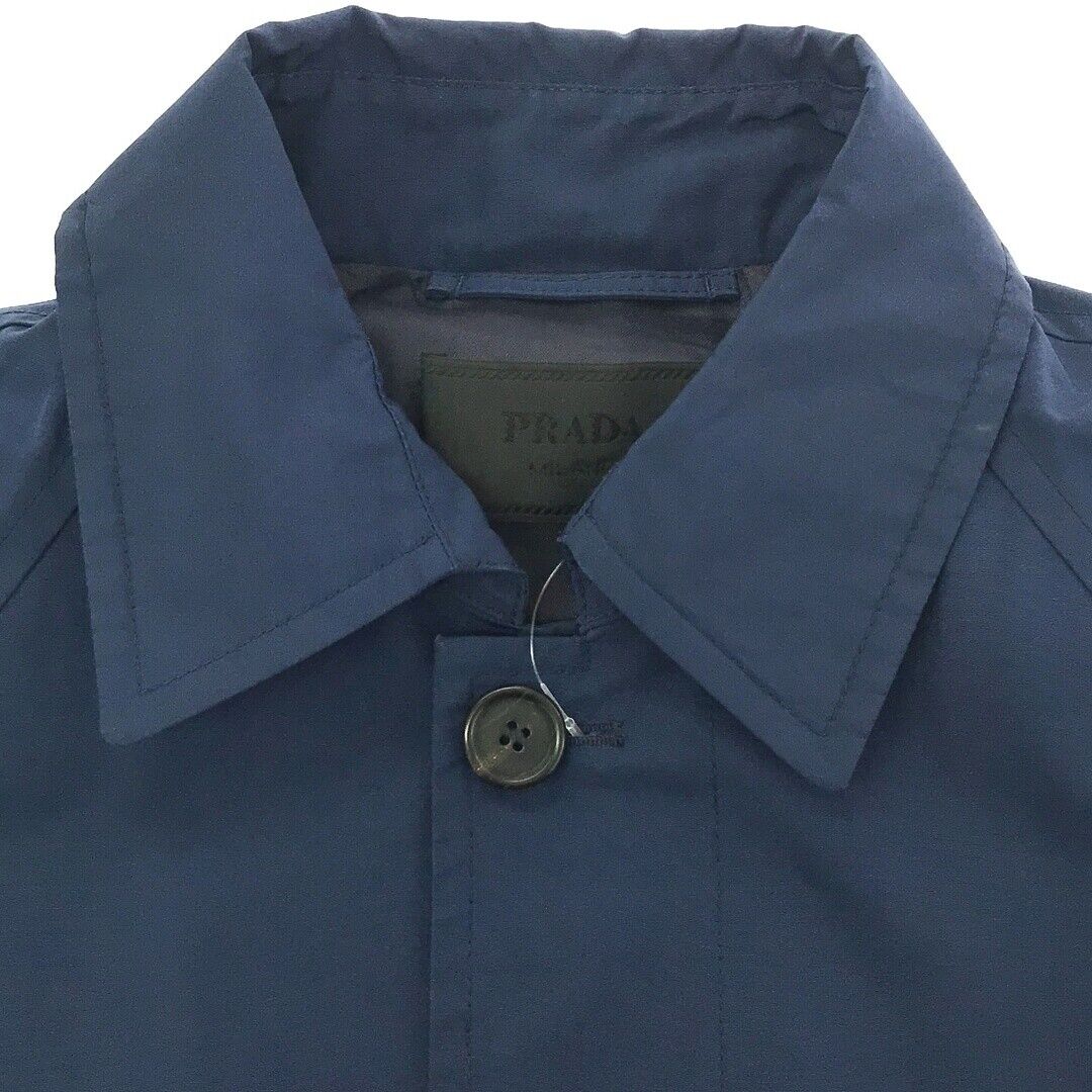 PRADA 14AW Polyester Stained Color Coat UGY555 Blue 48 Used PRADA 14AW Polyester Stained Color Coat UGY555 Blue 48 Used