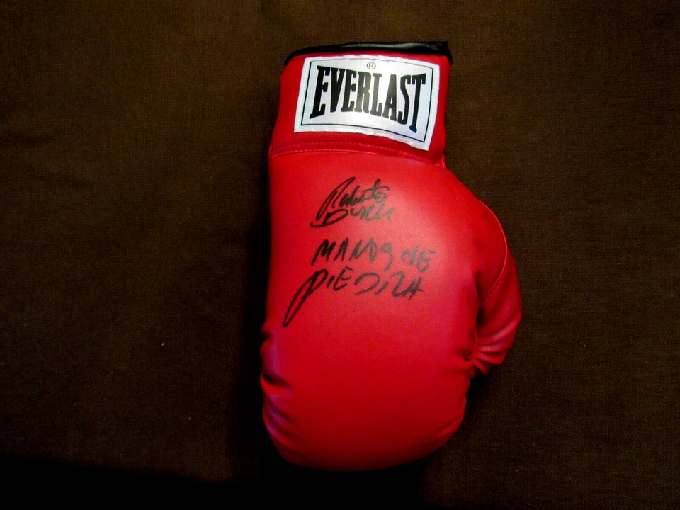 ROBERTO DURAN MANOS DE PIEDRA BOXING CHAMPION SIGNED AUTO EVERLAST GLOVE JSA - Image 4 of 4
