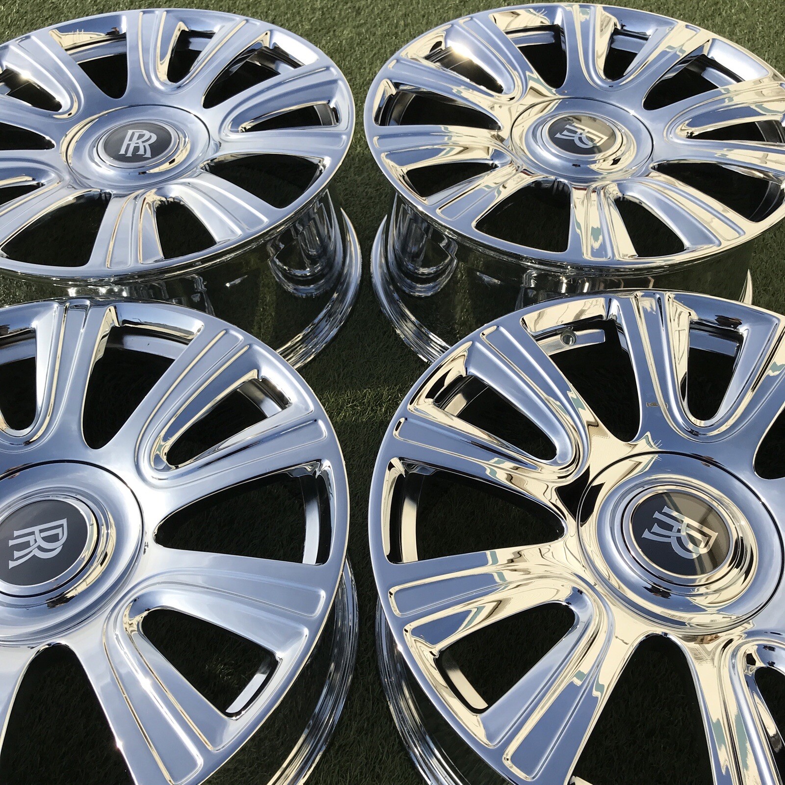 21 ROLLS ROYCE DAWN GHOST WRAITH OEM GENUINE STOCK RIMS CHROME FACTORY SET 4