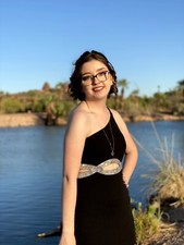 Black and Silver Pencil Prom Dress