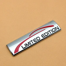 New Chrome LIMITED EDITION Rear Trunk 3D Badge Side Fender Sport Emblem Sticker