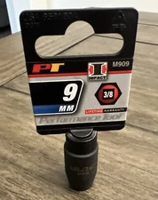New Performance Tool M909 3/8 Inch Drive 9mm 6pt Impact Socket