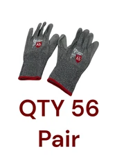 (QTY 56 Pair) Magid Griffin Gear GPD591 Dry Grip ANSI Cut A5, Size 9 Large, Gray