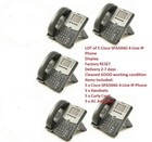 LOT of 5 Cisco SPA504G 4-Line IP Phone , PoE, LCD Display Power Adapter included