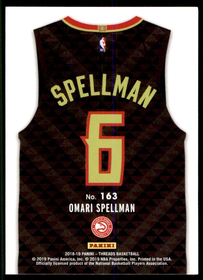 2018-19 Panini Threads #163 Omari Spellman ICON - Image 2 of 2