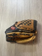 Rawlings Baseball Mitt Glove Black Tan RBG36TB 12 1/2 inch Basketweave