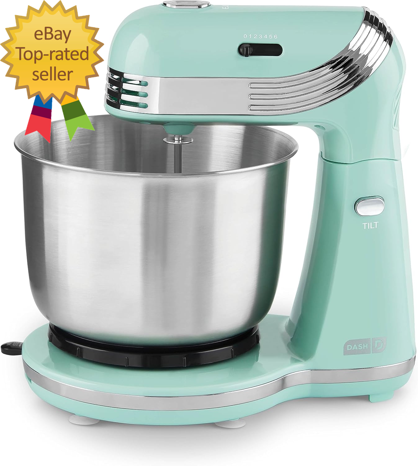 6-Speed Stand Mixer with 3-Quart Bowl – Powerful Electric Kitchen Mixer for Baking & Cooking-image