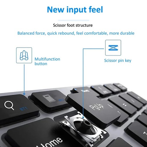 Bluetooth Number Pad Remote Connection Numpad Numeric Keypad for IOS Android - Picture 4 of 17