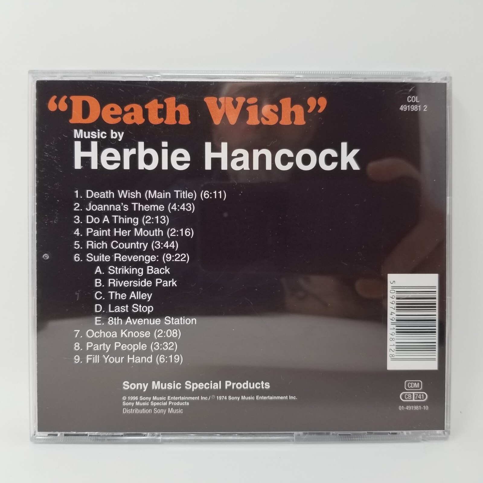 Death Wish Herbie Hancock Soundtrack CD eBay