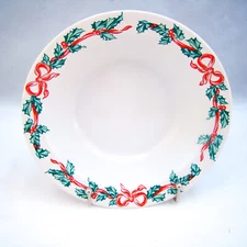 International Tableworks CHRISTMAS RIBBONS #157 Rim Cereal Bowl(s) EXCELLENT