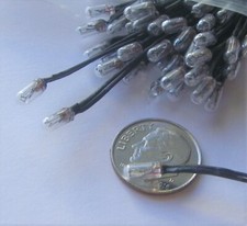 HO 1:87 TYCO Life-Like SLOT CAR 4mm Grain Of Wheat Bulb WARM WHITE 12 PC 16 Volt