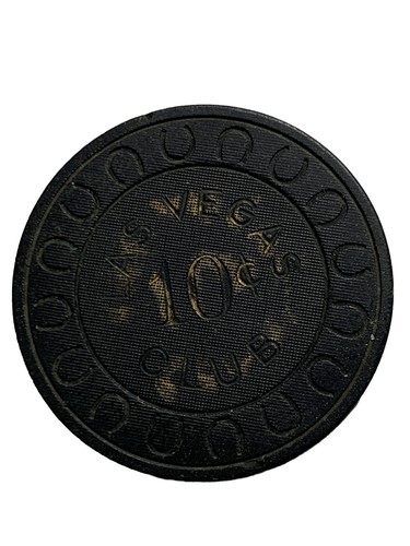 Las Vegas Club Casino Las Vegas Nevada 10 Cent Chip 1950s