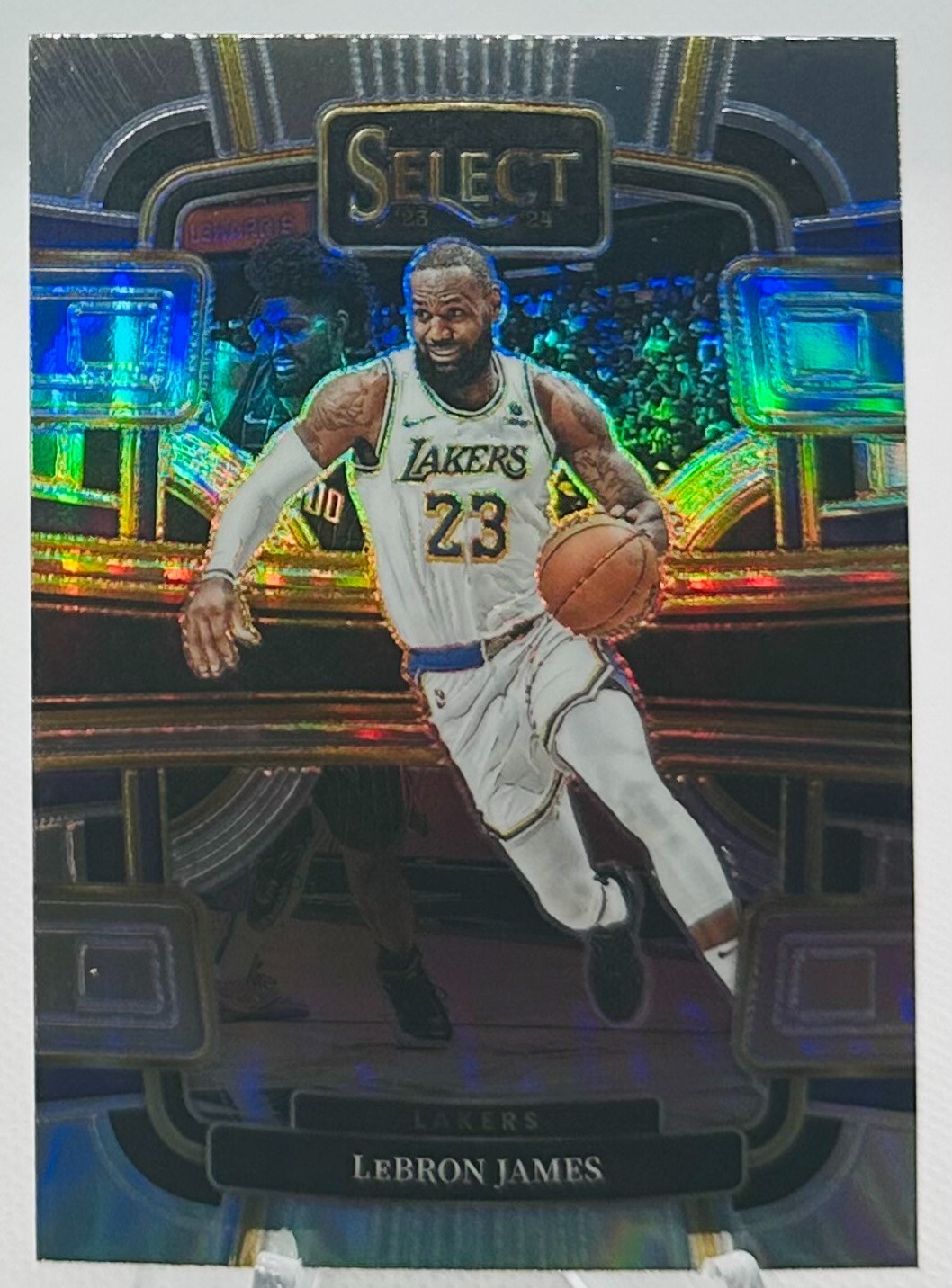 2023-24 Panini Select Concourse Silver Holo Prizm LeBron James L.A. Lakers #66