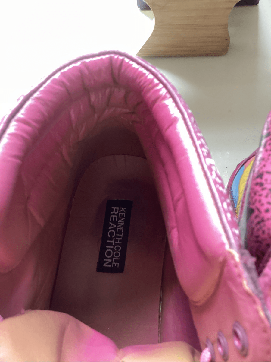 Kenneth Cole Reaction Hand Painted Barbie Core Ken Shoes Sz  display picture 2