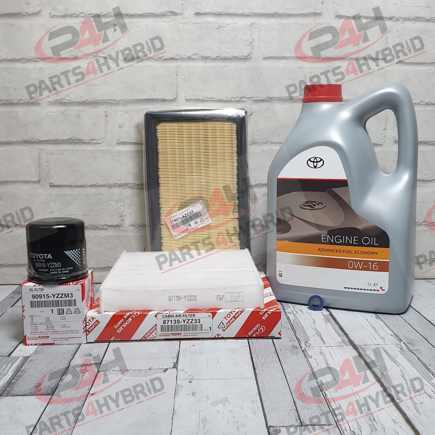 Genuine Toyota Rav4 Service Kit Axal52 & Axal54 2.5L 2018-2020 0W16 Oil Filters
