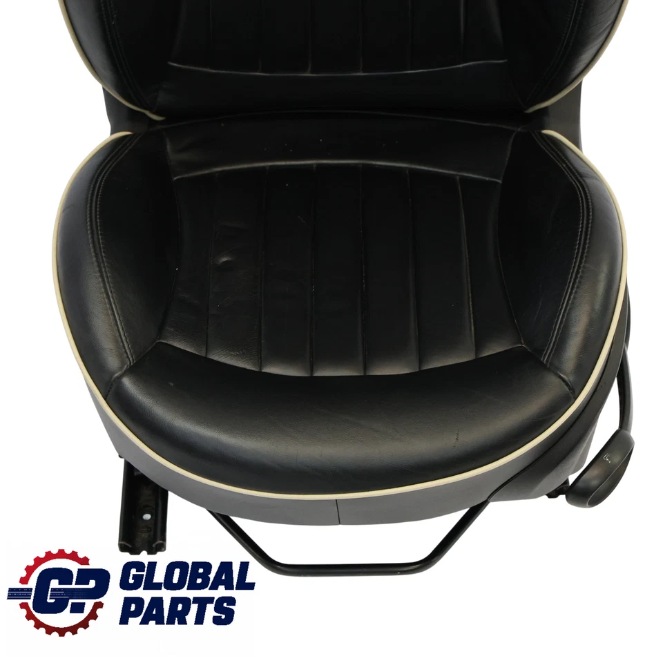 Mini Cooper One R55 R56 Sport Pelle Nera Lounge Sedile Anteriore Sinistro - Imagen 2 de 4