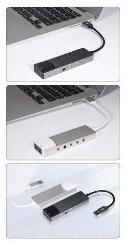 Usb Optische Spdif Soundkarte Pc Externe Unterstützung Ac-3 Dts 5.1 Kanal - Afbeelding 14 van 16