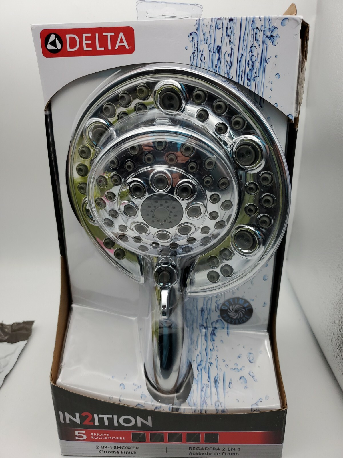 Delta In2ition Chrome Dual Shower Head 2-GPM (7.6-LPM) model 75595C