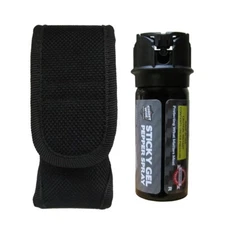 Streetwise STICKY GEL 2oz Pepper Spray and Police Force Holster Sheath - Bundle