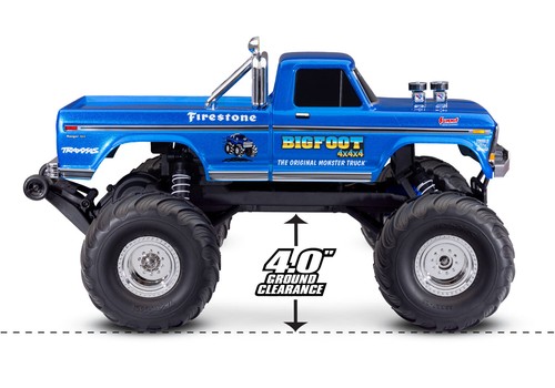 Traxxas TRX36234-8-R5 Bigfoot n.1 blu 1:10 2WD Heavy Duty, Clipless Monster-Tr - Foto 8 di 13