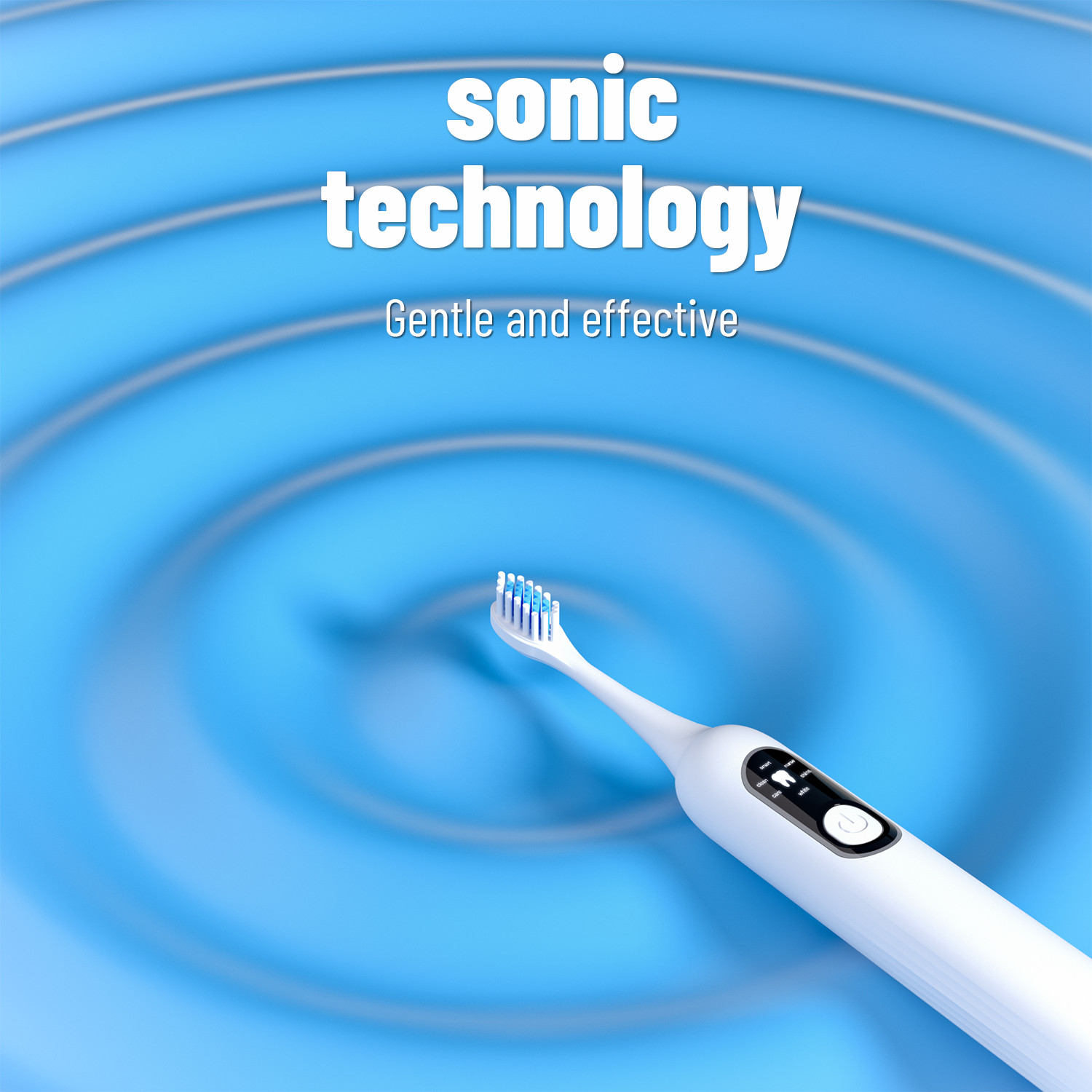 NEW Sonic Electric Toothbrushes for Adults with 4 Duponts Brush Heads 6 Modes