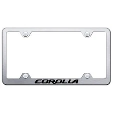 Toyota Corolla Laser Etched Logo Wide Body License Plate Frame