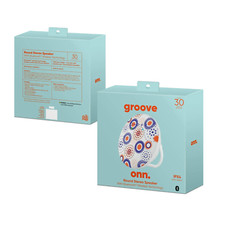 ONN. Portable Bluetooth Wireless Round Speaker IPX4 Water  Splash Resistant NEW