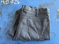 Vintage 1980s 38x30 Levi  s Polyester Blue Pants USA Made Blue Tab Slacks