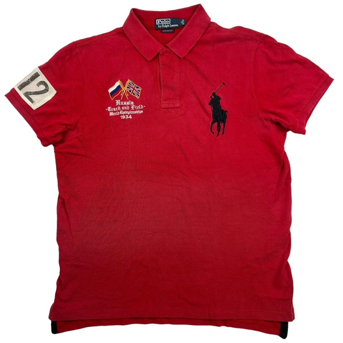 Ralph Lauren Russia Track And Field Big Pony Polo Shirt (Extra