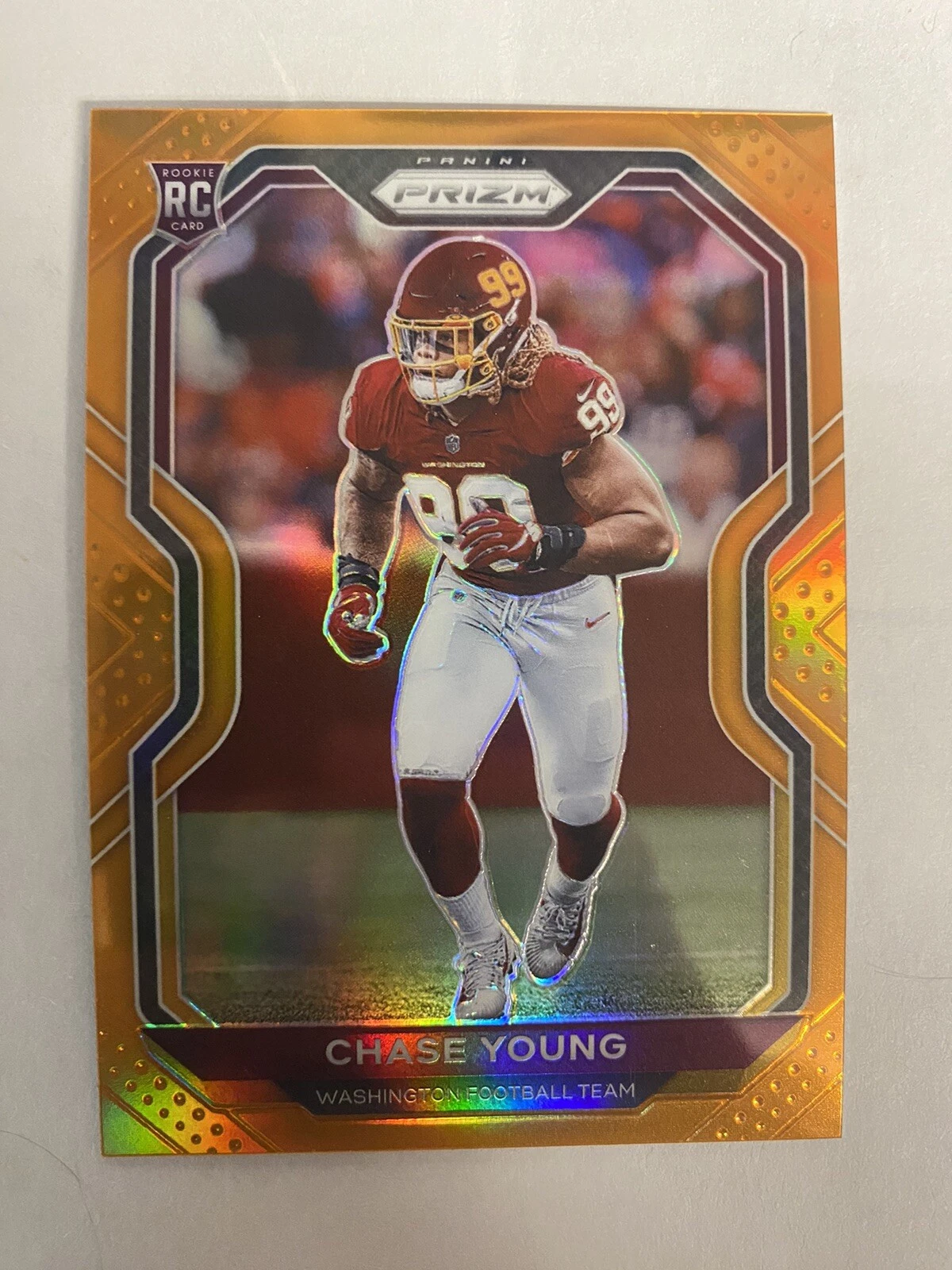 2020 Panini Prizm Prizms Orange #383 Chase Young /249