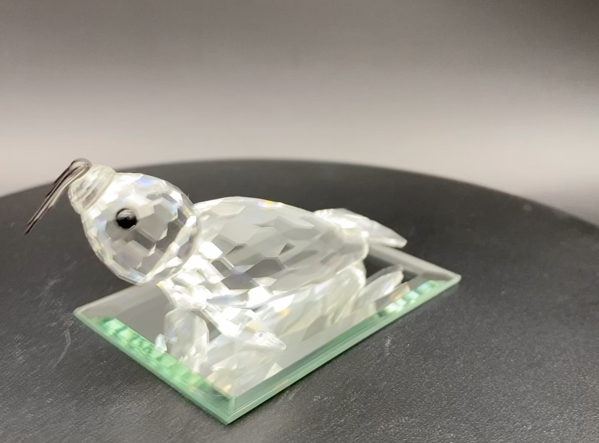 Swarovski Silver Crystal Art 7646 NR 085 000 Seal w/ 6 Whiskers