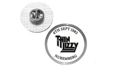 Phil Lynott Last Gig/Concert Badge Nuremberg Germany Thin Lizzy