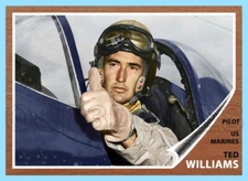 Ted Williams Custom Made Art Card Boston Red Sox 62-T-TW-1