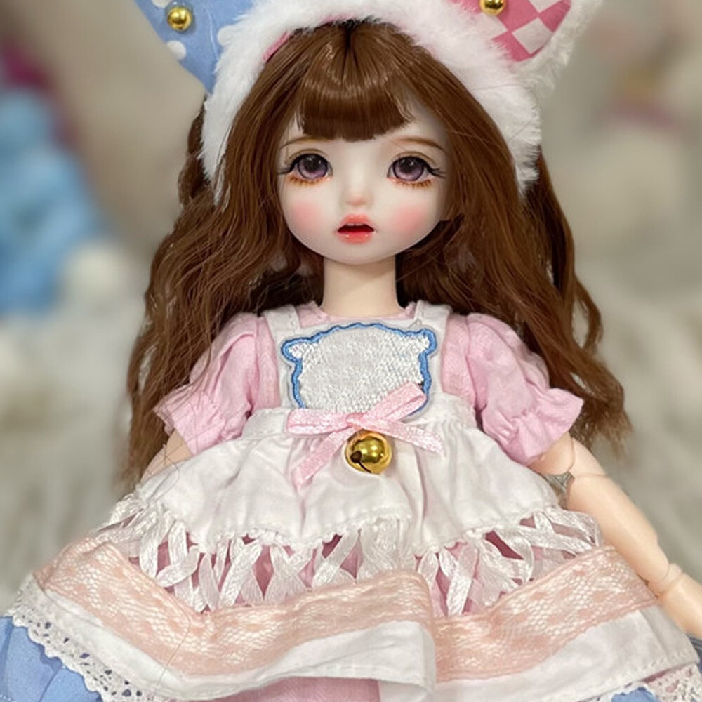 ワンピース Neck ribbon & heart bijou baby doll Hawase Doll OP & Headdress Set (2024 Laforet exclusive 2nd