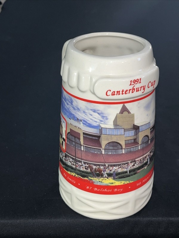 1991 Canterbury Cup Ceramic Mug 6-1/2” Tall