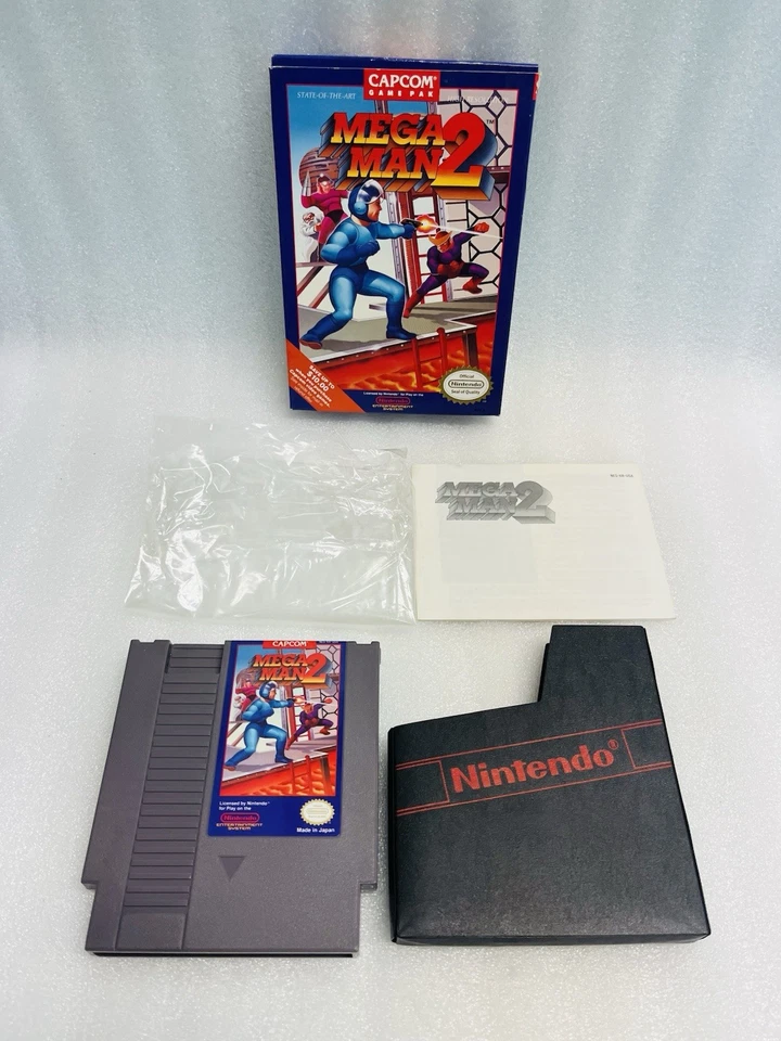 NES Nintendo MEGA MAN 2 полный CIB коробка игры карта Capcom фиолетовый - Изображение 2 из 4