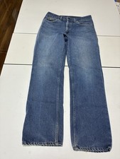 Vintage Levi's 509 Jeans 32x30 Medium Wash Orange Tab Straight Whisker 80s Denim