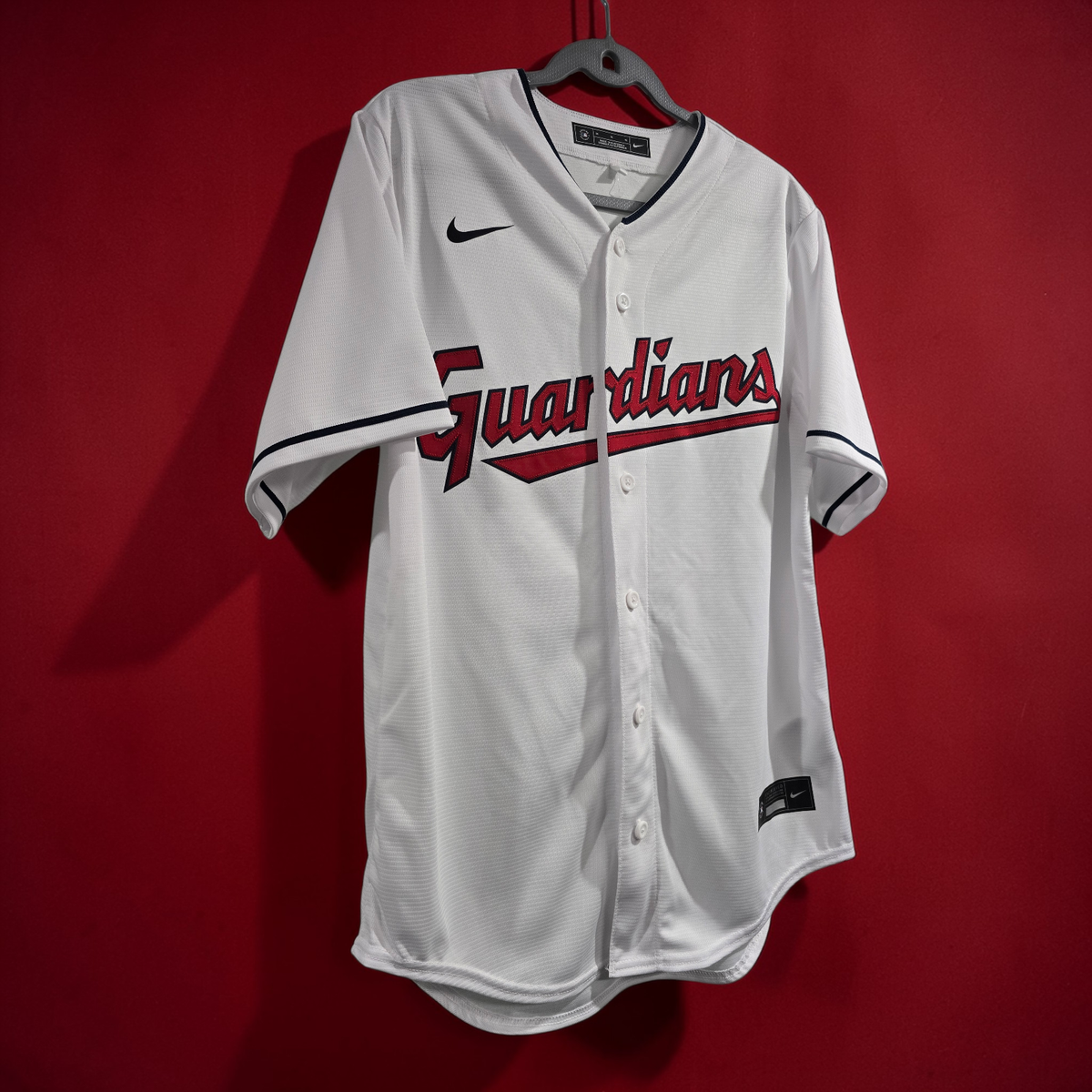Cleveland Guardians Home White Baseball Jersey Mens - MLB NWT