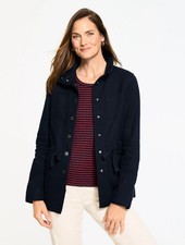 Twill Utility Jacket at Talbots, NWT 179, color INDIGO BLUE, have all size