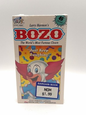 Larry Harmon's Bozo The World's Most Famous Clown VHS Brand New