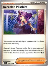 Acerola's Mischief 180/217 Uncommon Ascended Heroes Pokemon Near Mint