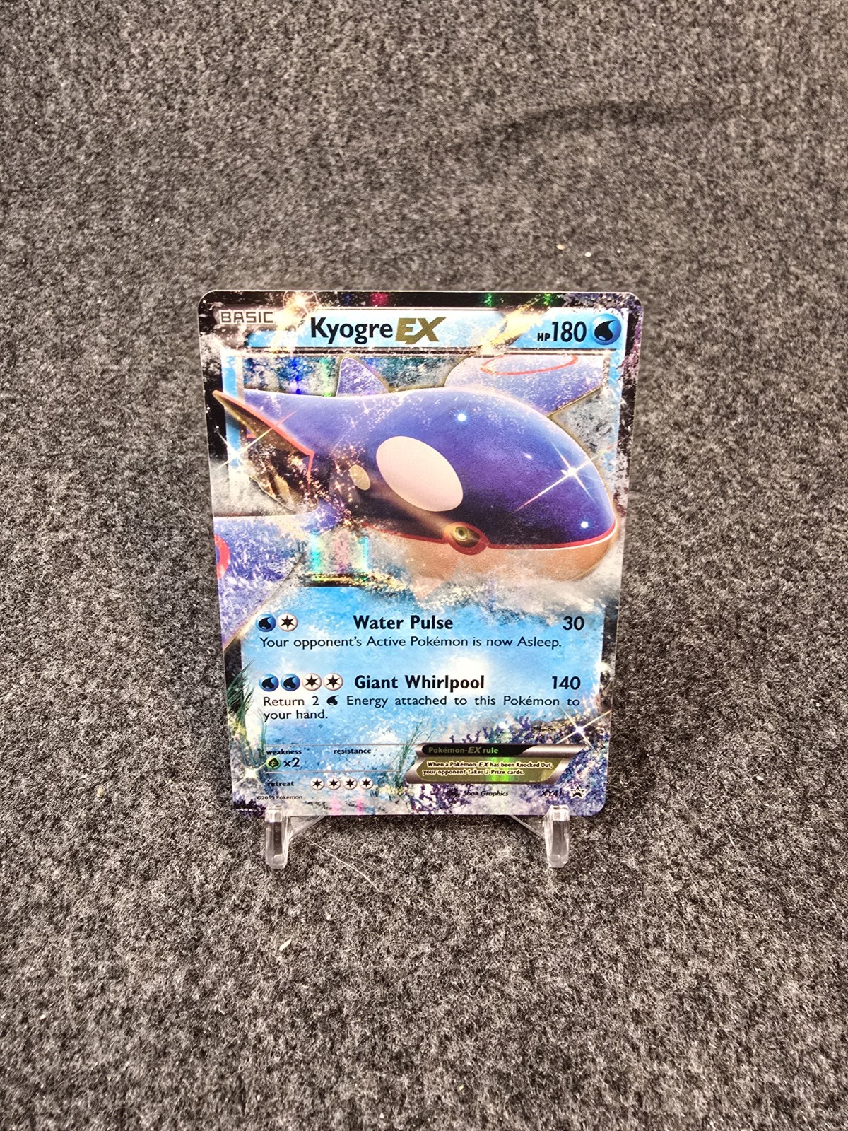 Pokemon TCG Kyogre EX XY41 Ultra Rare Black Star Promo Card Light Play