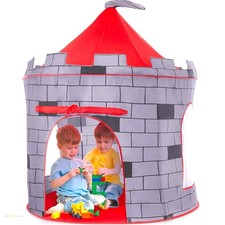 Kids Pop Up Knight Castle Play Tent Portable Indoor Outdoor Playhouse With Bag