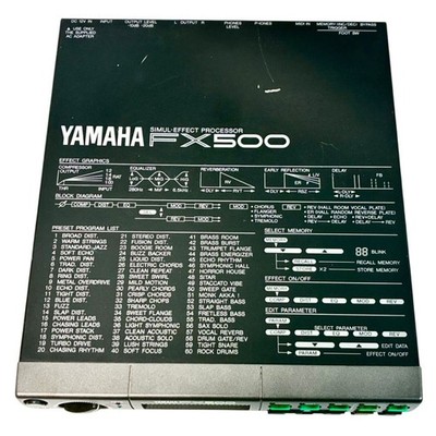ギター YAMAHA FX500 SIMUL-EFFECT PROCESSOR Buy Yamaha FX500 Simul Effect Processor online | eBay